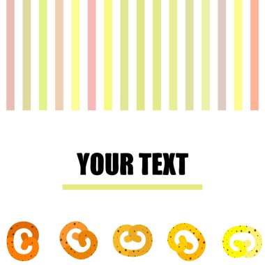 Pretzel geleneksel pişirme. Tatil Oktoberfest için Illustration. Almanya. Münih. Bira için atıştırmak. Cafe. Aperatif Bar. Ekmek. Fırın.