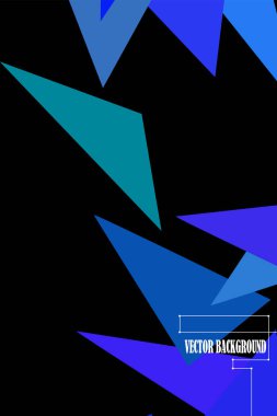 Geometrik şekillerle yapılmış broşür ve kapaklar için soyut modern poligonal arka plan.