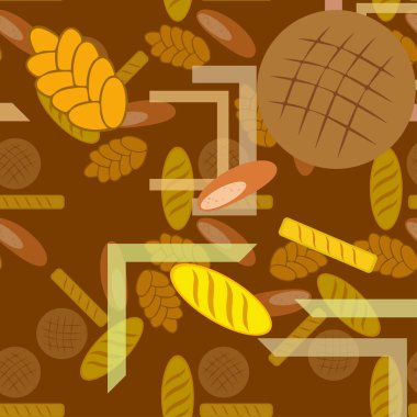 Fırın ürün gıda toplama vektör çizim