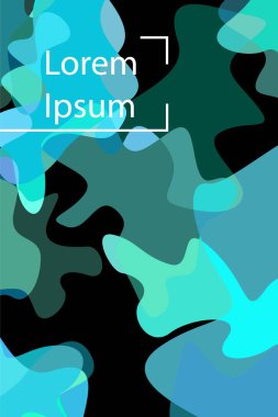 Soyut Akışkan yaratıcı şablon, kart, renk kapağı. Suluboya tasarımı, sıvılar, şekiller. Trendy vektör.