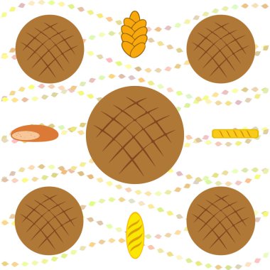 Fırın ürün gıda toplama vektör çizim