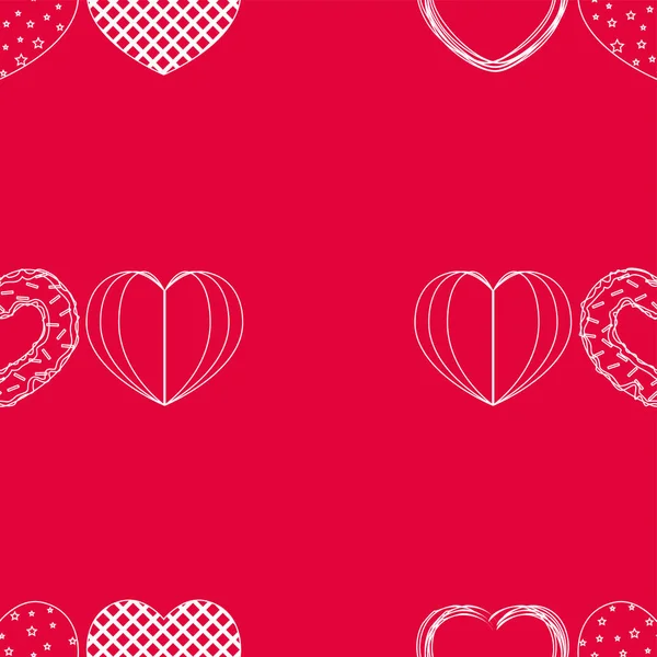 Abstract romantic background with hearts. Vector backdrop for Valentine's day. — Stock Vector