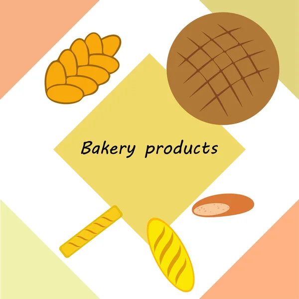 Ilustracja wektorowa piekarnia produkt żywności kolekcji — Wektor stockowy