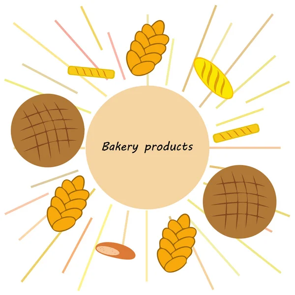 Vector ilustración de Panadería Producto Colección de Alimentos — Vector de stock