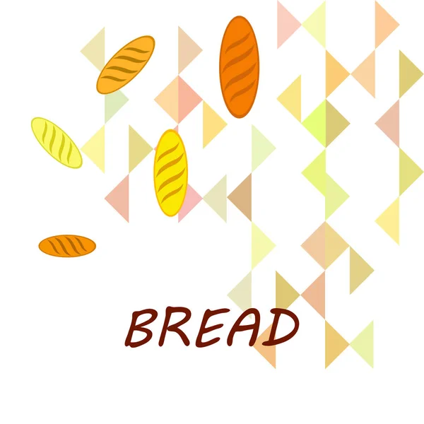 面包店背景。 线条图形。 面包的收藏。 面包屋 雕刻顶部视图插图. 矢量说明 — 图库矢量图片