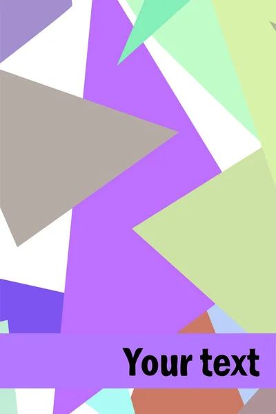 Abstrakter, moderner poligonaler Hintergrund für Broschüren und Einbände mit geometrischen Formen. — Stockvektor