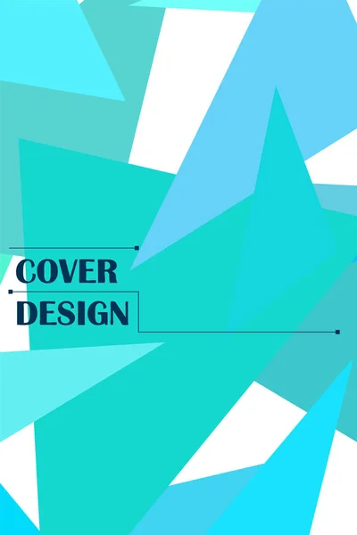 Abstract modern poligonal background for brochure and covers, made with geometrical shapes. — Stock Vector