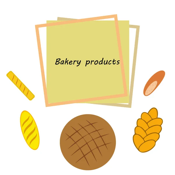 Vector ilustración de Panadería Producto Colección de Alimentos — Vector de stock