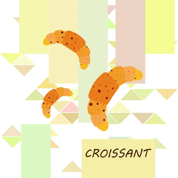 Croissant ikon. lapos illusztrációja croissant - vektor ikon. croissant jel szimbólum — Stock Vector