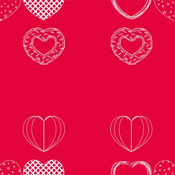 Abstract romantic background with hearts. Vector backdrop for Valentine's day. — Stock Vector