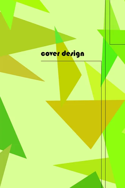 小册子和封面的抽象现代底面背景，用几何形状制成. — 图库矢量图片