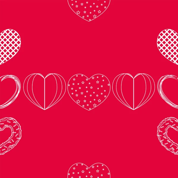 Abstract romantic background with hearts. Vector backdrop for Valentine's day. — Stock Vector