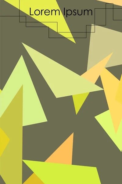 Streszczenie nowoczesne poligonalnego tło dla broszury i okładki, wykonane z kształtów geometrycznych. — Wektor stockowy