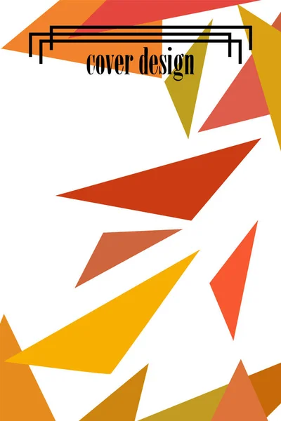 Contexte politique moderne abstrait pour la brochure et les couvertures, fait avec des formes géométriques . — Image vectorielle