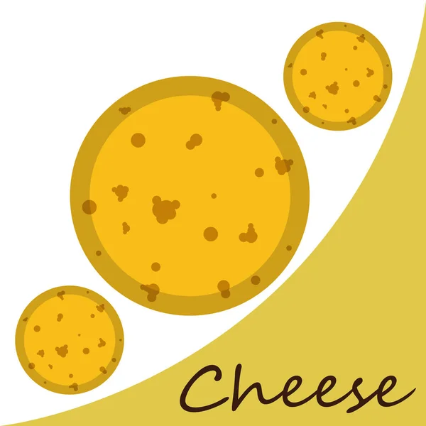 Vecteur de fromage, fond de fromage appétissant, produits laitiers . — Image vectorielle