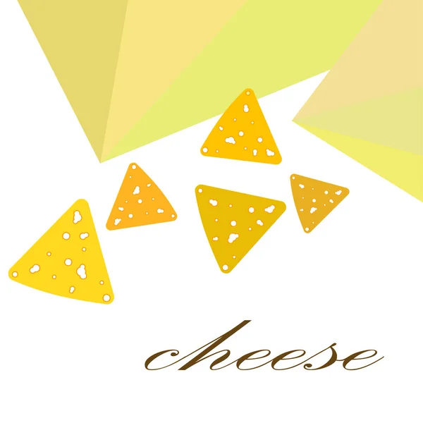 Vector de queso, fondo de queso apetitoso, productos lácteos . — Archivo Imágenes Vectoriales