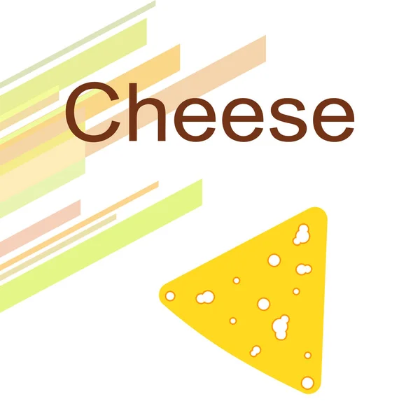 Vector de queso, fondo de queso apetitoso, productos lácteos . — Archivo Imágenes Vectoriales