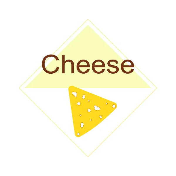 Cheese vector, appetizing cheese background, dairy product. — Stock Vector