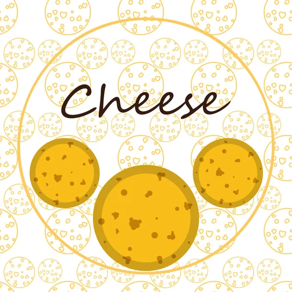Вектор сыра, аппетитный сырный фон, молочный продукт . — стоковый вектор
