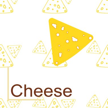 Peynir vektörü, iştah açıcı peynir arka planı, süt ürünü.