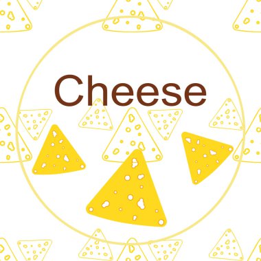 Peynir vektörü, iştah açıcı peynir arka planı, süt ürünü.