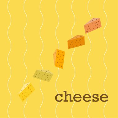 Peynir vektörü, iştah açıcı peynir arka planı, süt ürünü.