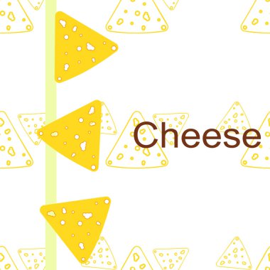 Peynir vektörü, iştah açıcı peynir arka planı, süt ürünü.
