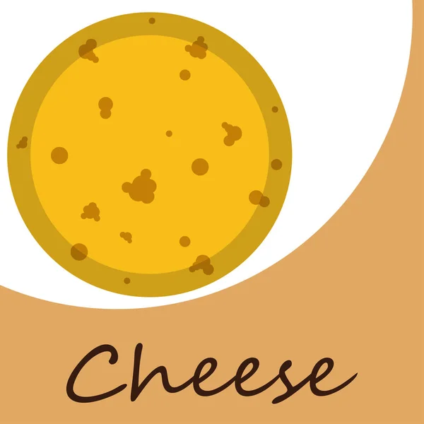 Sajt vektor, étvágygerjesztő sajt háttér, tejtermék. — Stock Vector