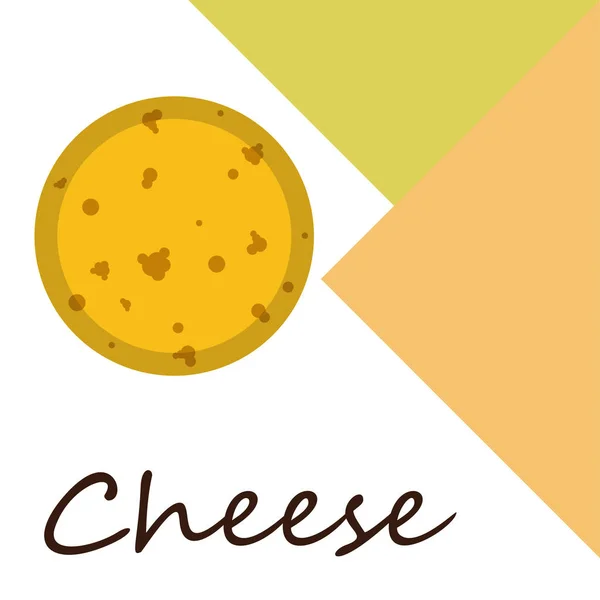 Cheese vector, appetizing cheese background, dairy product. — Stock Vector