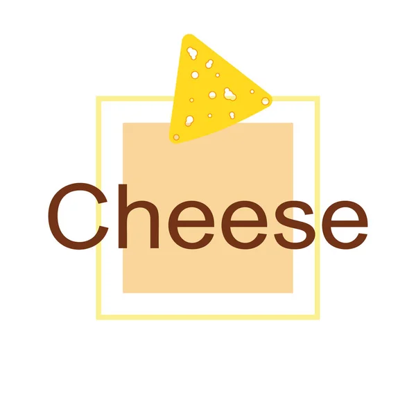 Vector de queso, fondo de queso apetitoso, productos lácteos . — Vector de stock