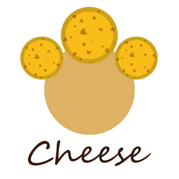 Τυρί διάνυσμα, ορεκτικό τυρί φόντο, γαλακτοκομικά προϊόντα. — Διανυσματικό Αρχείο