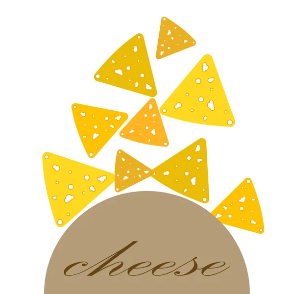 奶酪载体，开胃奶酪背景，奶制品. — 图库矢量图片