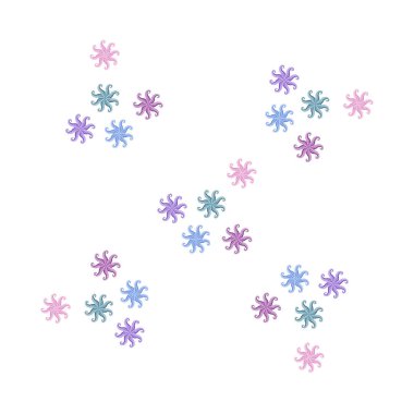 Ahtapot taze deniz ürünleri. Vektör arka planı. Yemek ve restoran tasarımı.