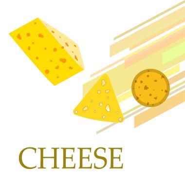 Peynir vektörü, iştah açıcı peynir arka planı, süt ürünü.