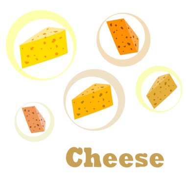 Peynir vektörü, iştah açıcı peynir arka planı, süt ürünü.