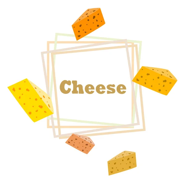 Вектор сыра, аппетитный сырный фон, молочный продукт . — стоковый вектор
