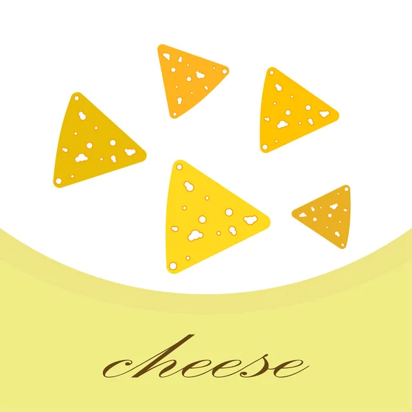 Cheese vector, smakelijke kaas achtergrond, zuivelproduct. — Stockvector