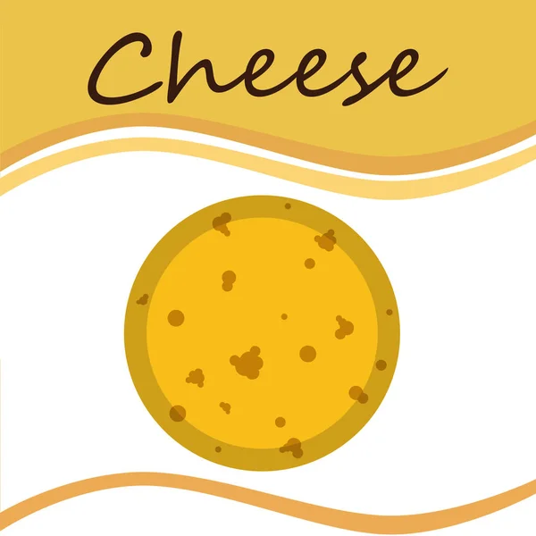 Cheese vector, appetizing cheese background, dairy product. — Stock Vector