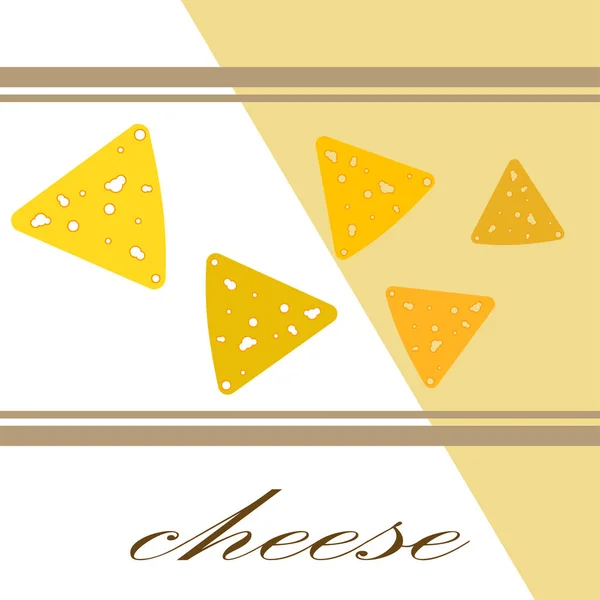 Cheese vector, appetizing cheese background, dairy product. — Stock Vector