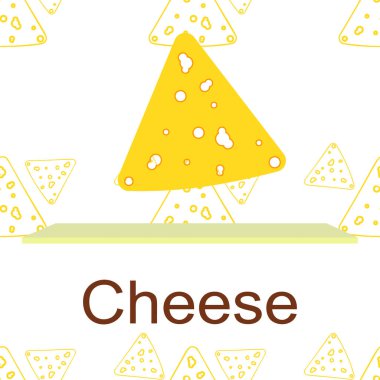 Peynir vektörü, iştah açıcı peynir arka planı, süt ürünü.