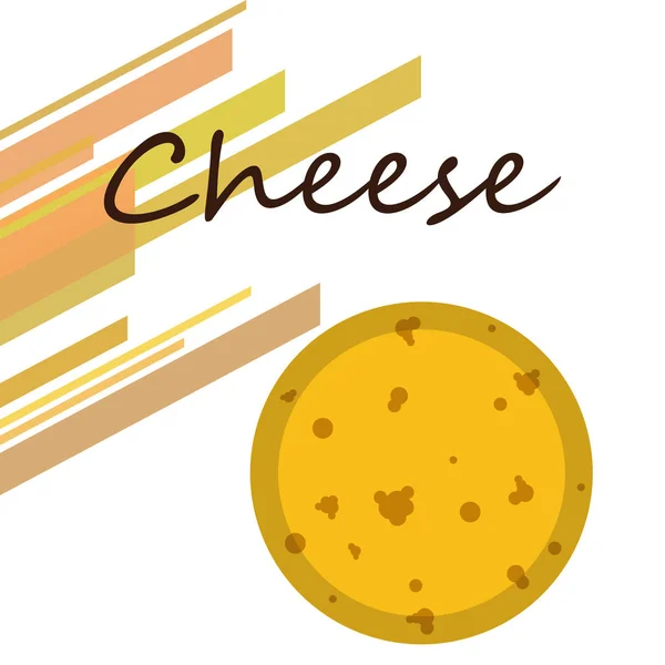 Vector de queso, fondo de queso apetitoso, productos lácteos . — Archivo Imágenes Vectoriales