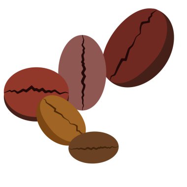 Kahve taneleri. Restoran için içecek menüsü, vektör arkaplanı.