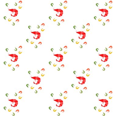 Karidestaze deniz ürünleri. Vektör backgroung. Gıda ve restoran tasarımı.