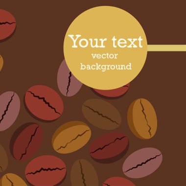 Kahve taneleri. Restoran için içecek menüsü, vektör arkaplanı.