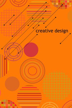 Metin için yeri olan kusursuz vektör geometrik arkaplan. Broşür, davetiye, tebrik kartı, poster tasarımı için soyut yaratıcı konsept. Üst üste binen çoklu renk desenini çember çiz.