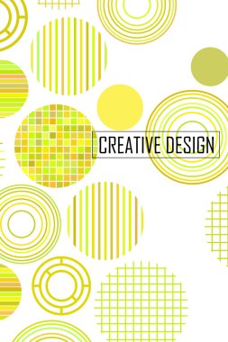 Metin için yeri olan kusursuz vektör geometrik arkaplan. Broşür, davetiye, tebrik kartı, poster tasarımı için soyut yaratıcı konsept. Üst üste binen çoklu renk desenini çember çiz.