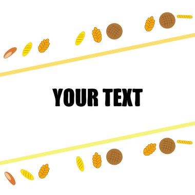 Fırın ürün gıda toplama vektör çizim