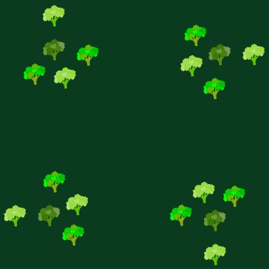 Brokoli, taze sebze. Organik gıda posteri. Çiftçi pazarı tasarımı. Vektör arkaplanı.