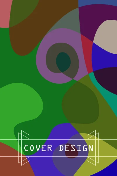 Colore astratto macchie geometriche moderne, sfondo vettoriale — Vettoriale Stock