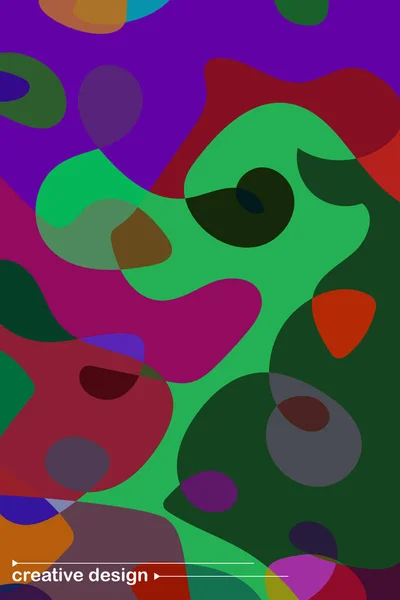 Couleurs abstraites taches géométriques modernes, fond vectoriel — Image vectorielle